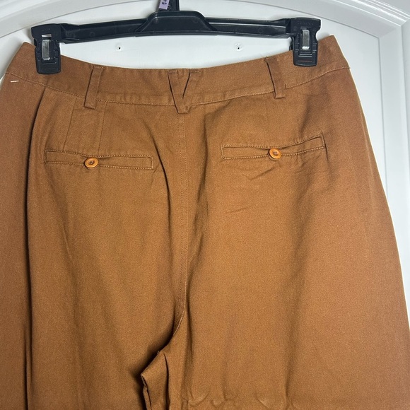 Free People Needed Breaking Wide Leg Pleated Trouser Pants High Rise size 6 NWOT - Picture 8 of 11